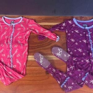 Lot of 2 kickee pants bamboo sleepers 18-24m
